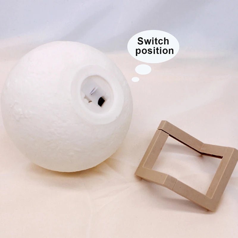 Moon Lamp LED Night Light With Stand For Kids Rooms