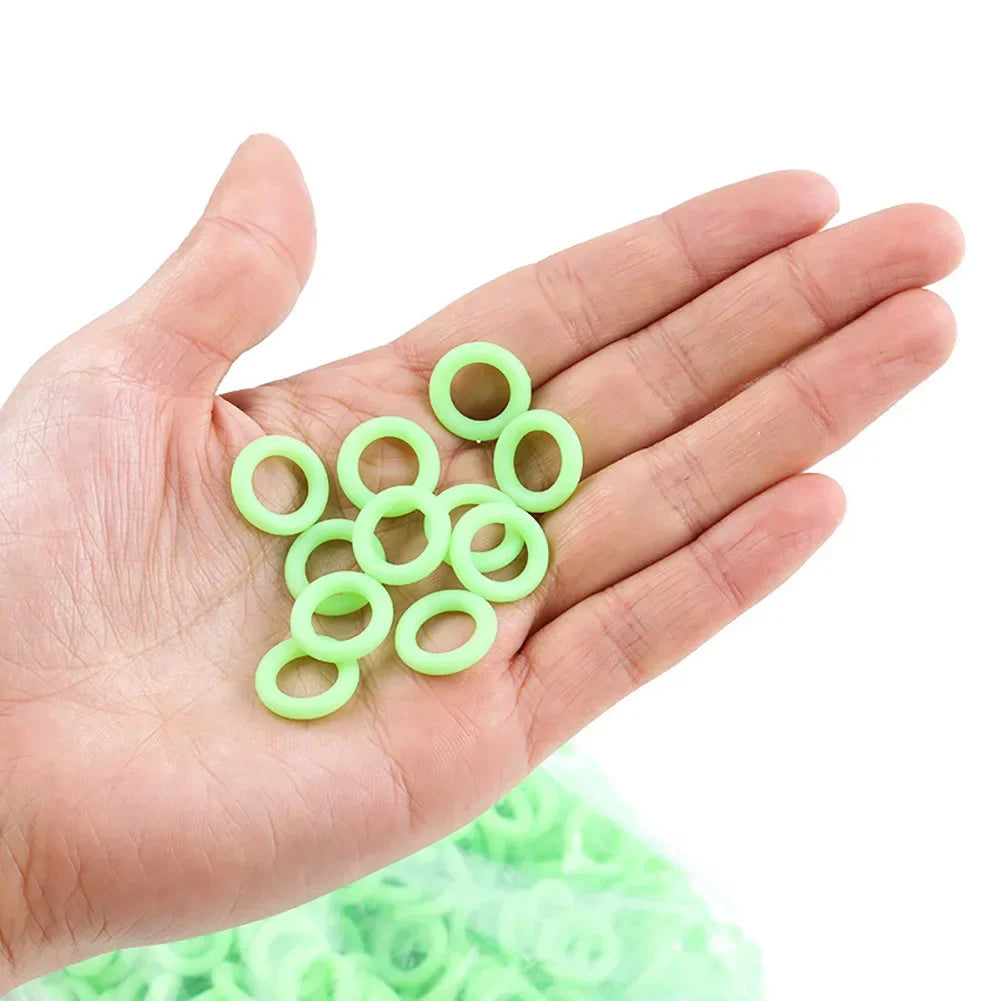 Multifunctional Outdoor Nail O-Type Silicone Luminous Ring Camping Fishing Safety Warning Supplies Camping Accessories