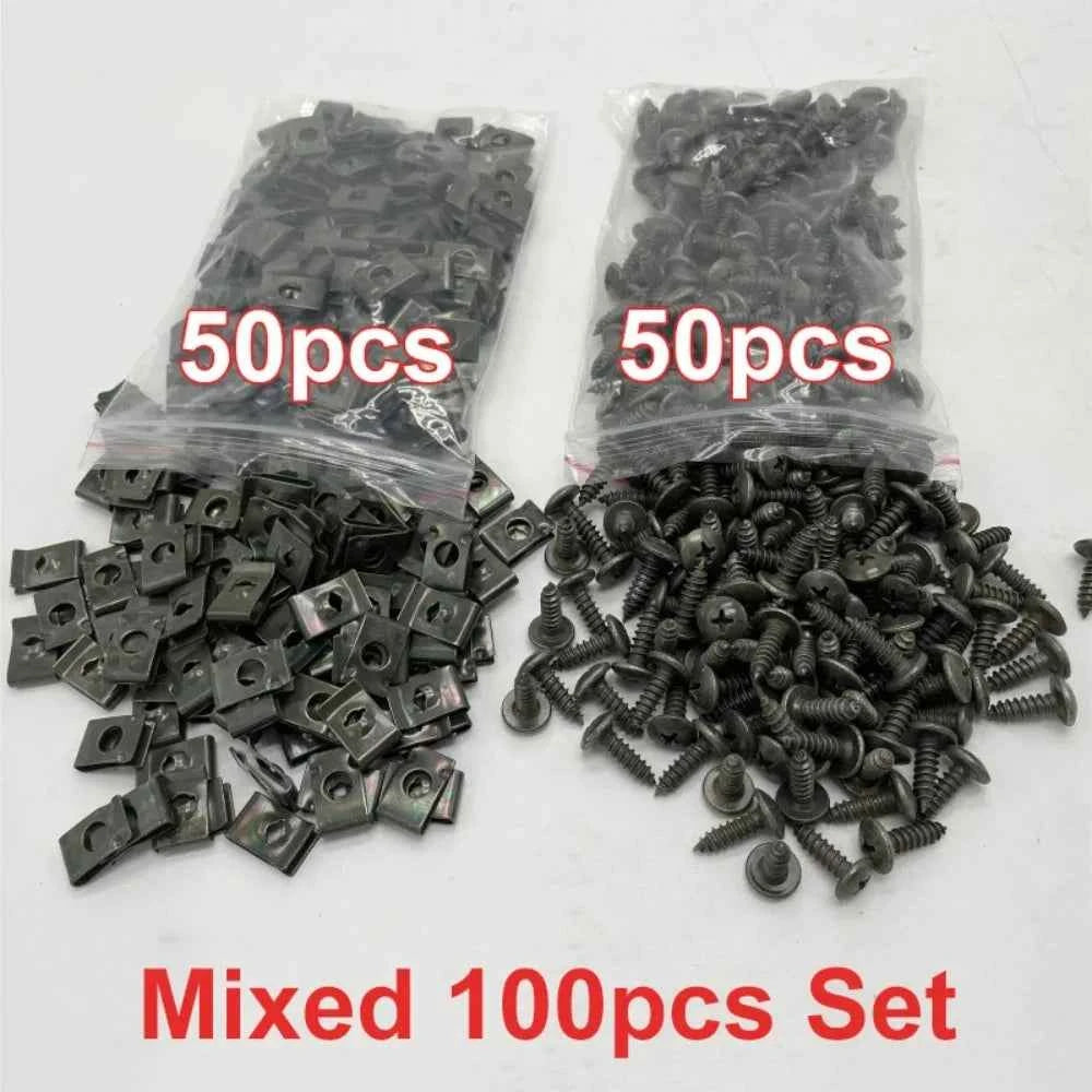 Heavy duty u profile self tapper screws for sheet metal 100 count suit for car bike and general mechanical fixing