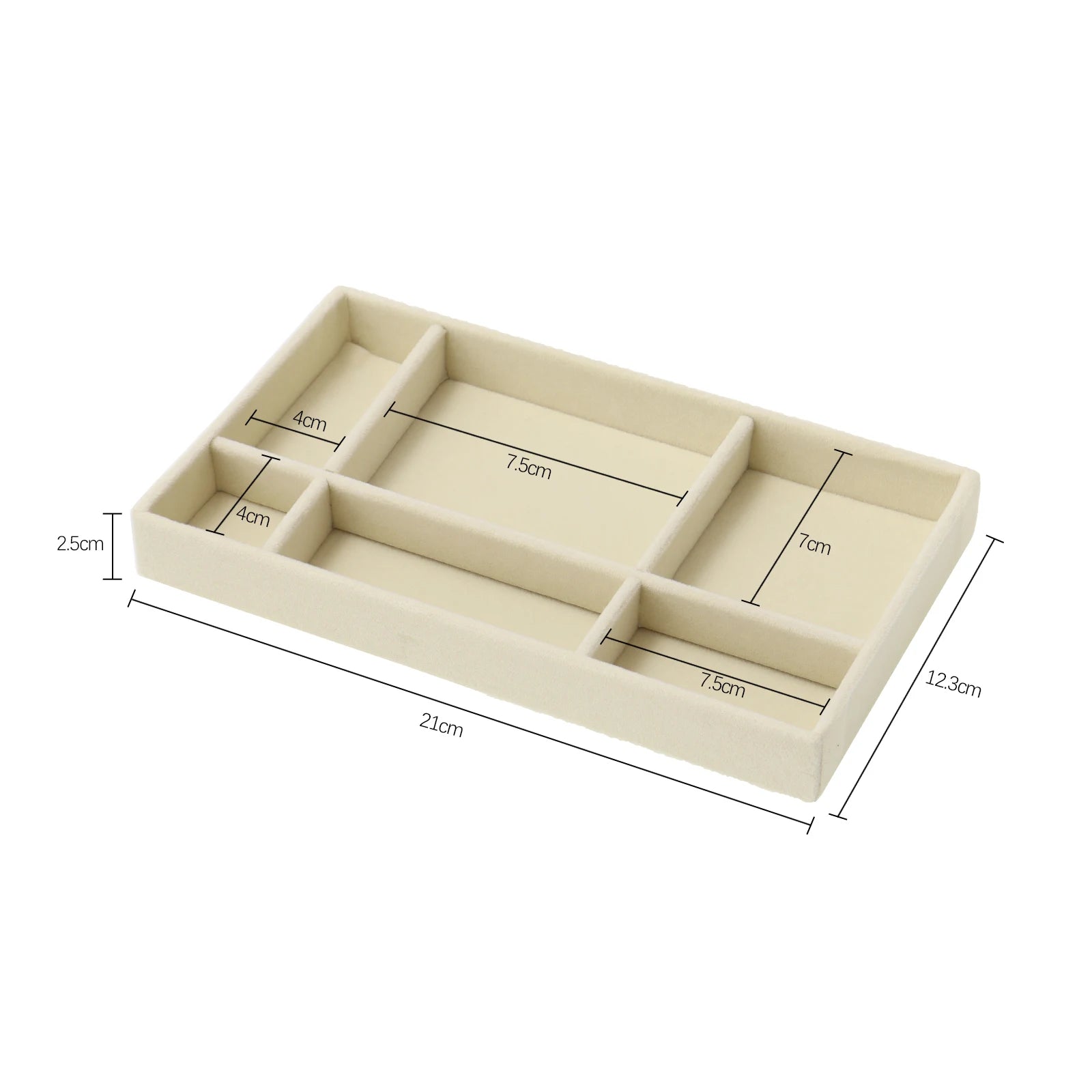 Velvet Jewelry Box Organizer DIY Earring Necklace Ring Jewelry Display Tray Portable Storage Box Jewelry Organizer Display Case