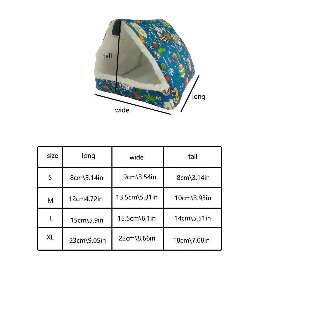 Honey Mouse Hammock Hamster Golden Bear Sugar Glider Parrot Thickened Small Pet Bird Nest Winter Warmth Sleeping Bag Squirrel