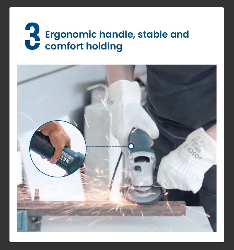 Bosch GWS 700 Angle Grinder Wired 110/220V Polishing Cutting Machine 12000rpm 100mm Discs Electric Grinding Machine Power Tools