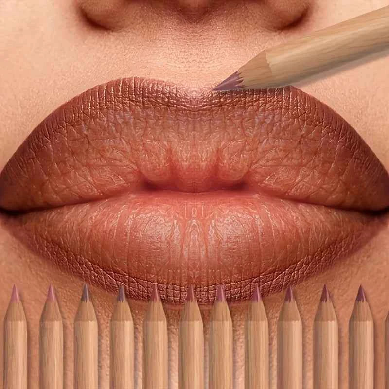 6pcs Velvet Matte Lip Liner Set - Long-Lasting Versatile Shades Longlasting Lip Makeup Berry, Brown, Pink Lip Pencil