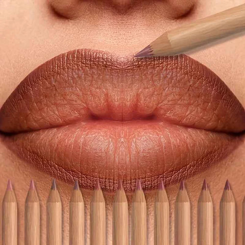 6pcs Velvet Matte Lip Liner Set - Long-Lasting Versatile Shades Longlasting Lip Makeup Berry, Brown, Pink Lip Pencil