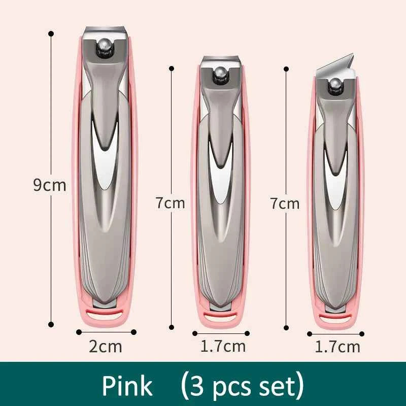 Colorful Nail Clippers Anti-Splash Nail Cutter Detachable Design Fingernail Clippers Stainless Steel Manicure Nail Tool