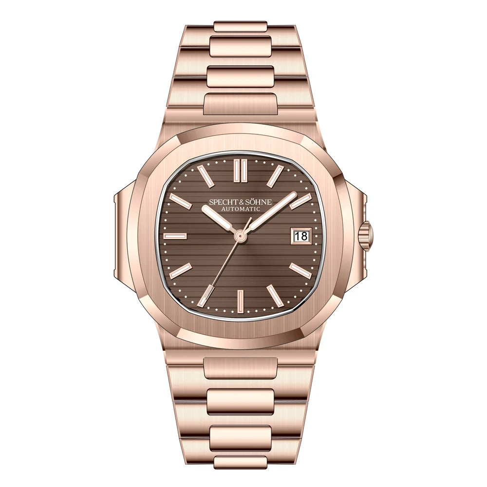 2025 New Specht Sohne Men's Automatic Mechanical Watches  Sapphire Crystal Stainless Steel 50m Waterproof 5711 Watch For Men