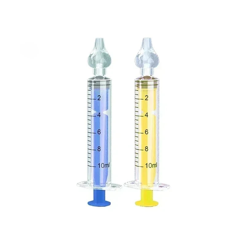 10ML Baby Nasal Aspirator Syringe Baby Nose Cleaner Rhinitis Nasal Washer Irrigator Needle Baby Nose Washing for Children