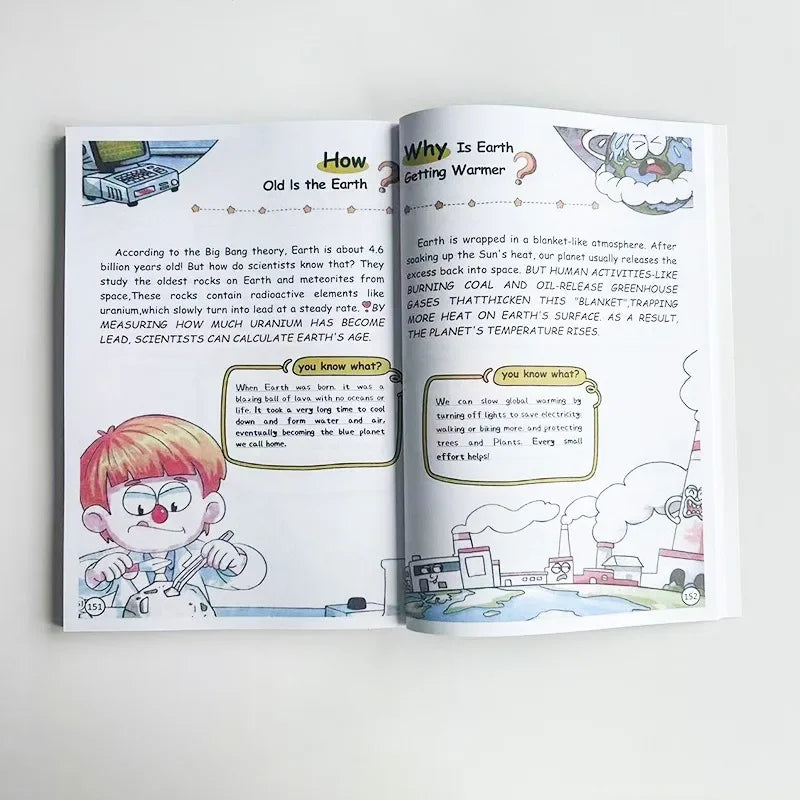 One Hundred Thousand Whys Kids Science Encyclopedia, Homeschool Daily Reading Educational Book, Learning Gift for Boys Girls