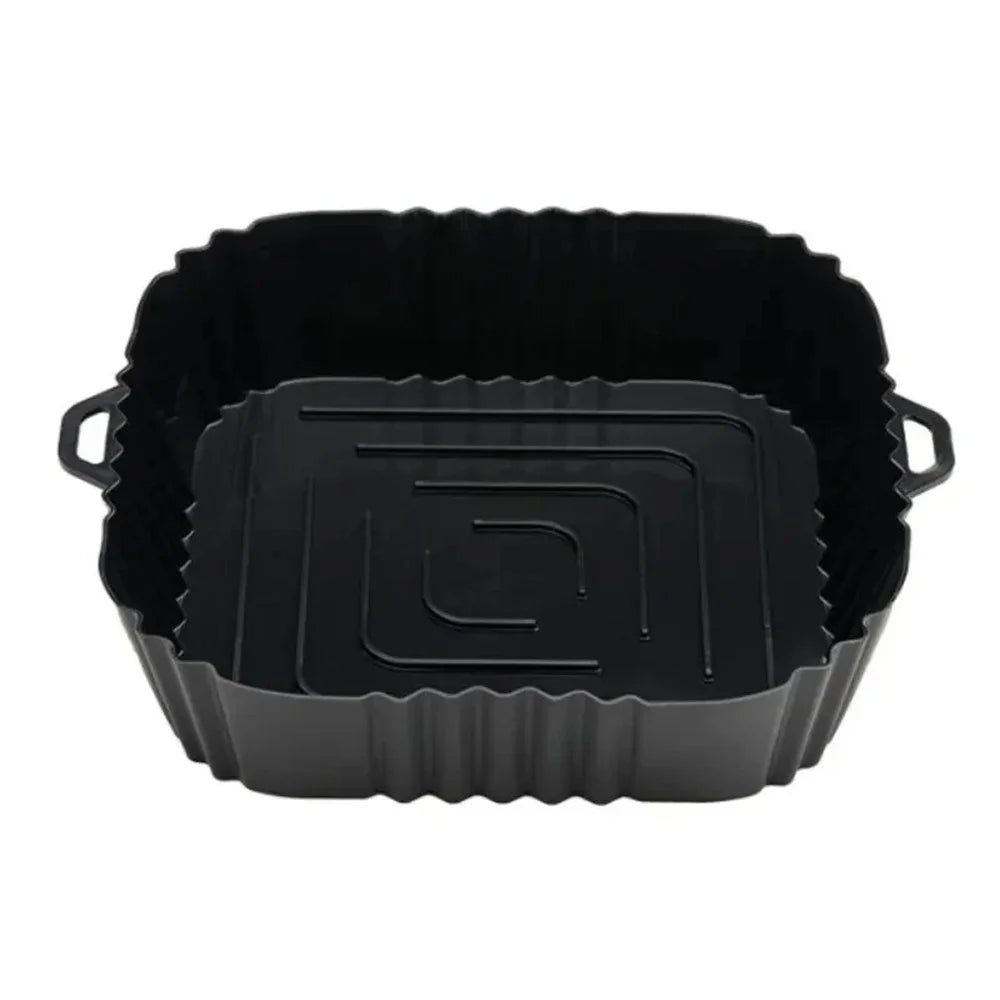 Silicone Air Fryer Liner, Reusable Air Fryer Pot, Silicone Air Fryer Accessories for Home Kitchen, Non-Stick Air Fryer Basket