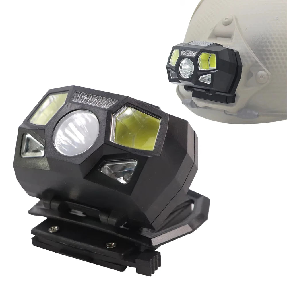 BOOIU Fast Mich Helmet Light NVG Installation Signal Light USB Charging Waterproof Signal Light Hunting And Fishing Headlight