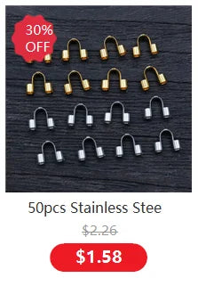 No Fade 100pcs/Lot 20 30 35 40 70 mm Stainless steel Eye Pins Findings Eye Head Pins For Jewelry Making DIY Supplies Accessories
