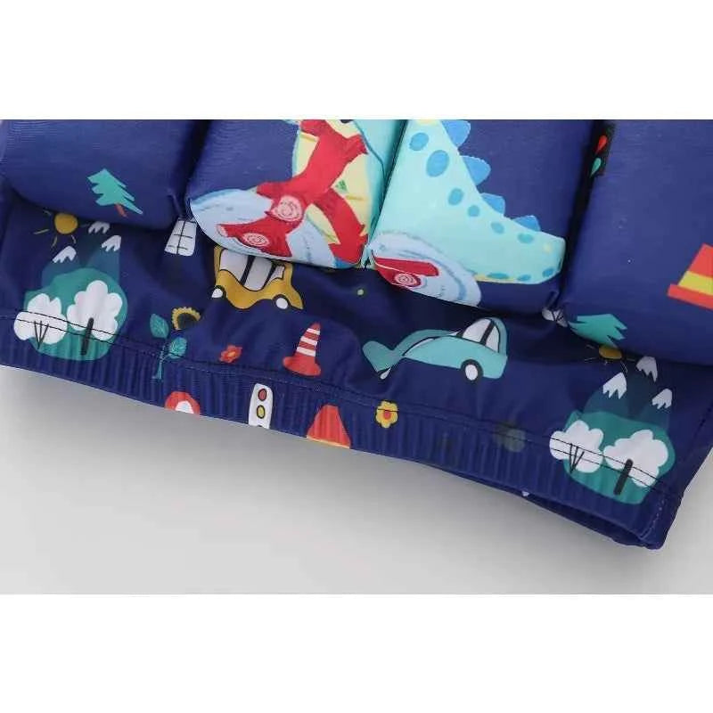 Children Buoyancy Swimming Suit Diving Bathing Suit Swimsuit Boys Summer Beachwear Cartoon Swim Shorts