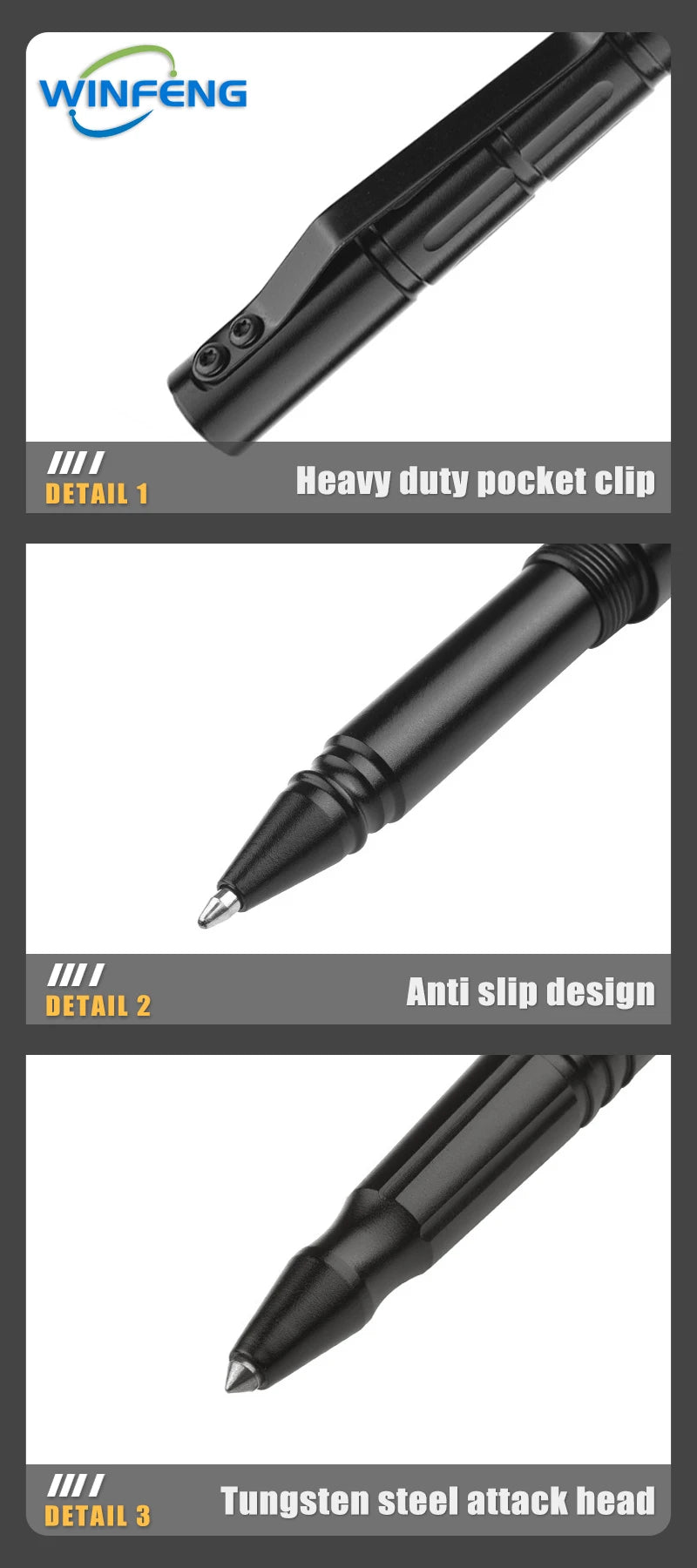 Self Defense Tactical Pen Security Protection EDC Tool Office Student BallPoint Pen Emergency Windows Breaker Survival Equipment