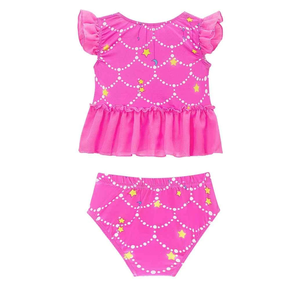 3PCS Mermaid Tails Swimwear Set for Swimming Girls Princess Bathing Suit Sets Kids Mermaid Swimsuit Swimable Costume