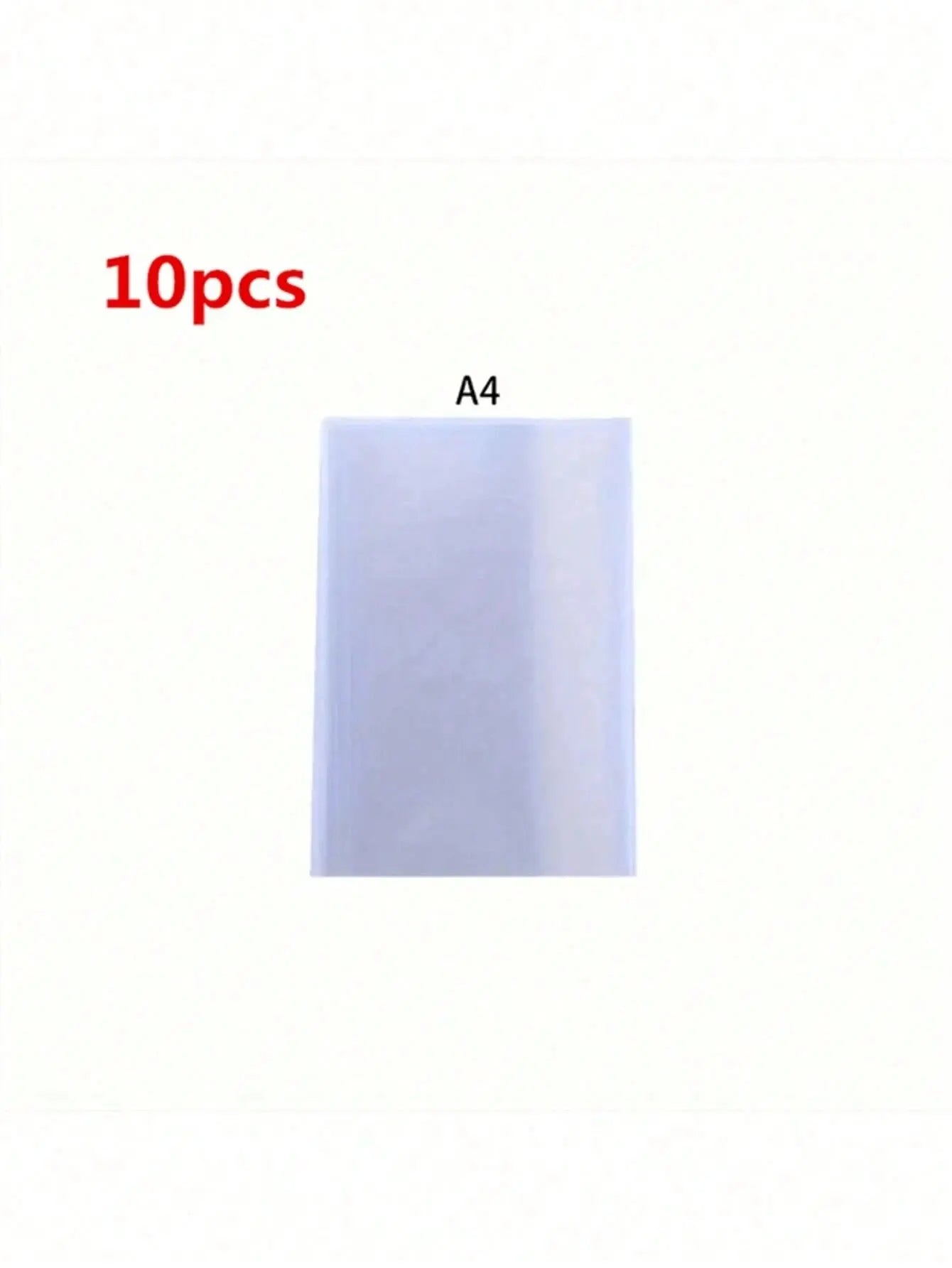 10 pcs Transparent Plastic Book Covers Waterproof And Wear-Resistant for A4/16K/A5 Books Ideal Student Back-to-School Supplies