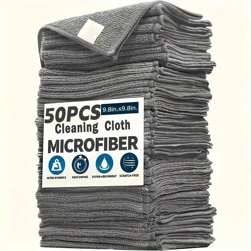 Thick Microfiber Cleaning Cloths for Streak-Free Shine