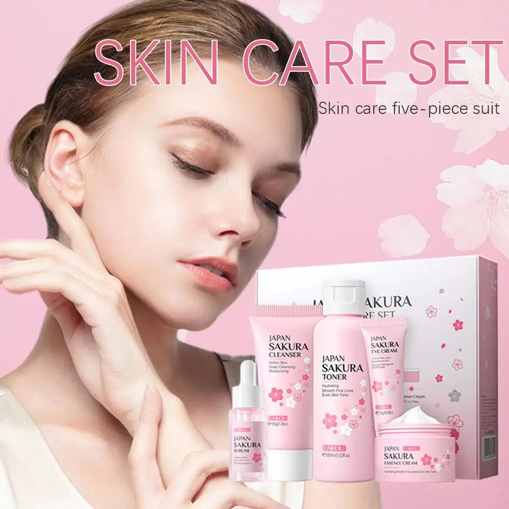 Sakura Facial Skincare Gift Set – Hydrating Full Routine
