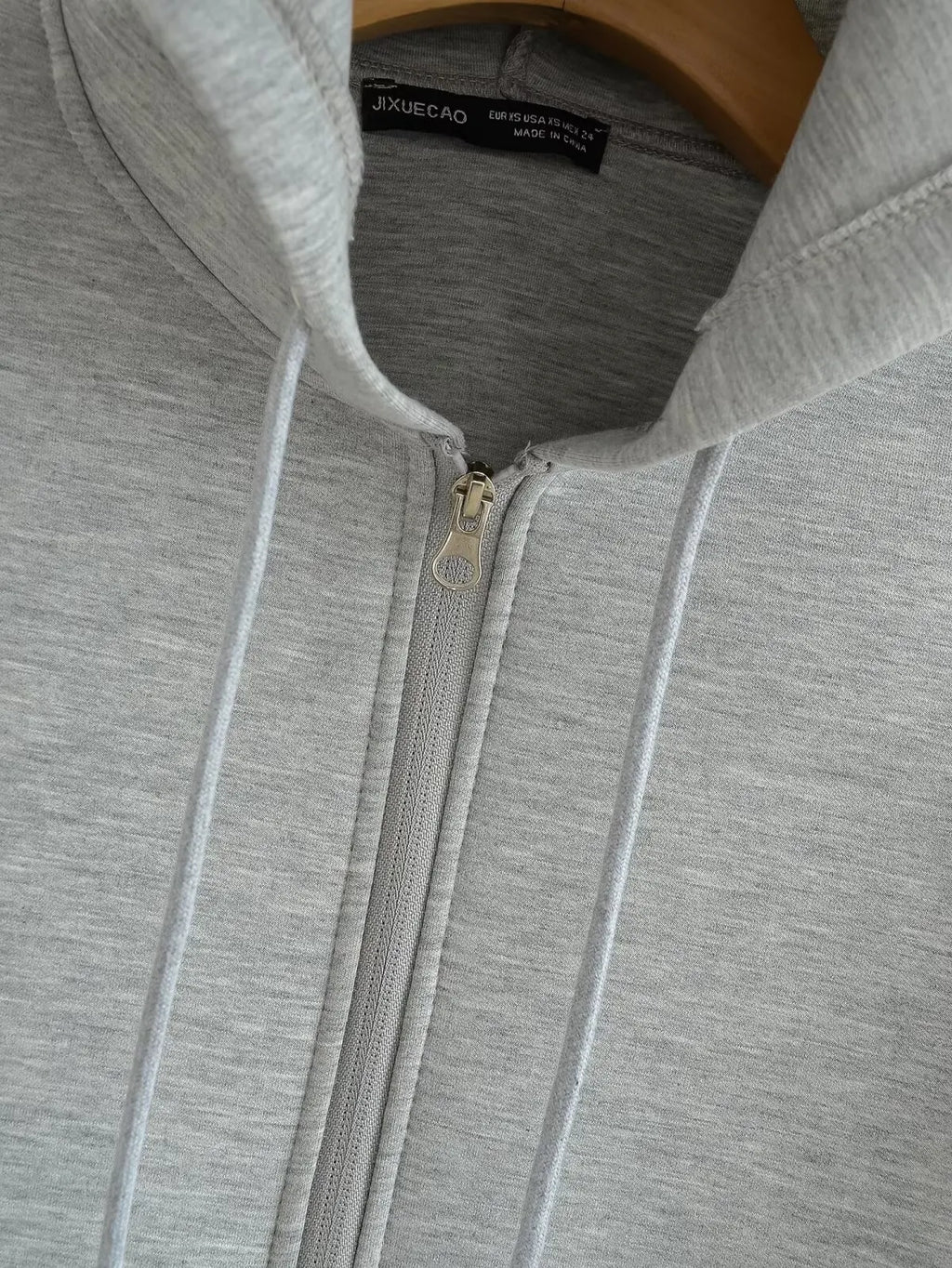 HH Winter New Women's Zipper Hoodie Coat High Street Double Pockets Jakcet Oversize Loose Sweatshirts Outerwear Top