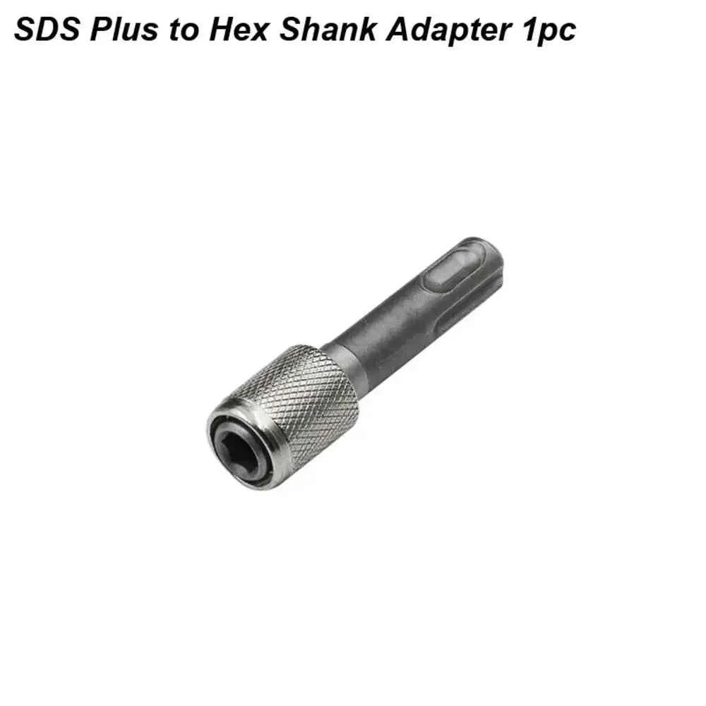 SDS Plus Convert To 1/4 Hex Shank Adapter Hexagonal Converter Electric Hammer Power Screwdriver Bit Holder Socket Impact Driver