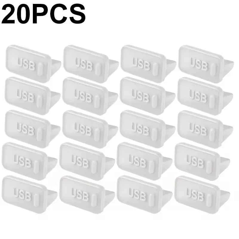 Dust Plug for USB -A Charger Port Cover Cap Female Jack Universal Silicone Dustproof USB-A Ports Protector PC Notebook Laptop