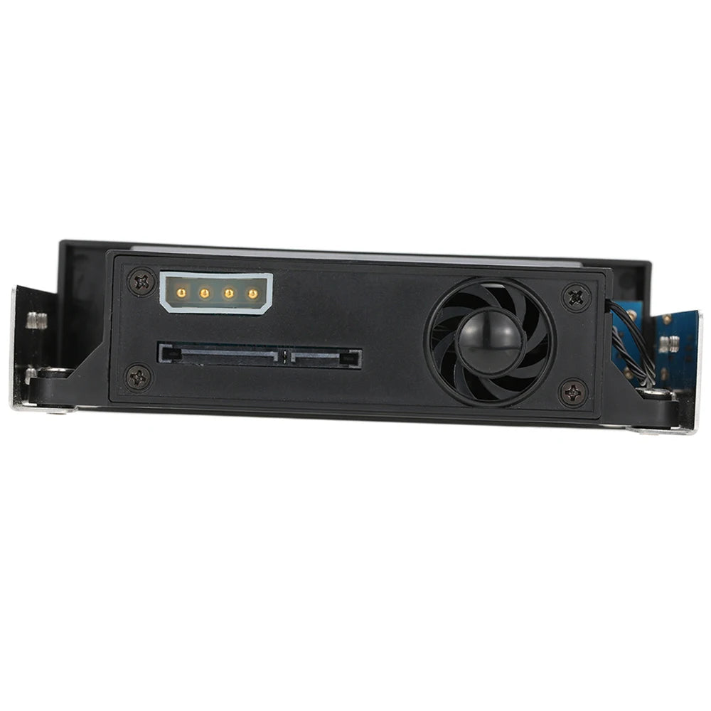 Indicator Light Support Hot-swap Internal Single Bay Mobile Rack Enclosure w/ LED for 2.5/3.5inch SATA HDD SSD Fit PC 5.25'' Bay