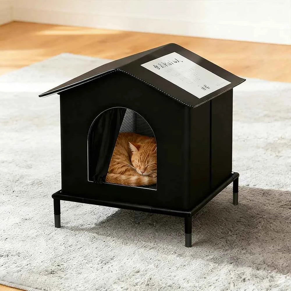 Insulated Outdoor Cat House – Waterproof All-Season Shelter