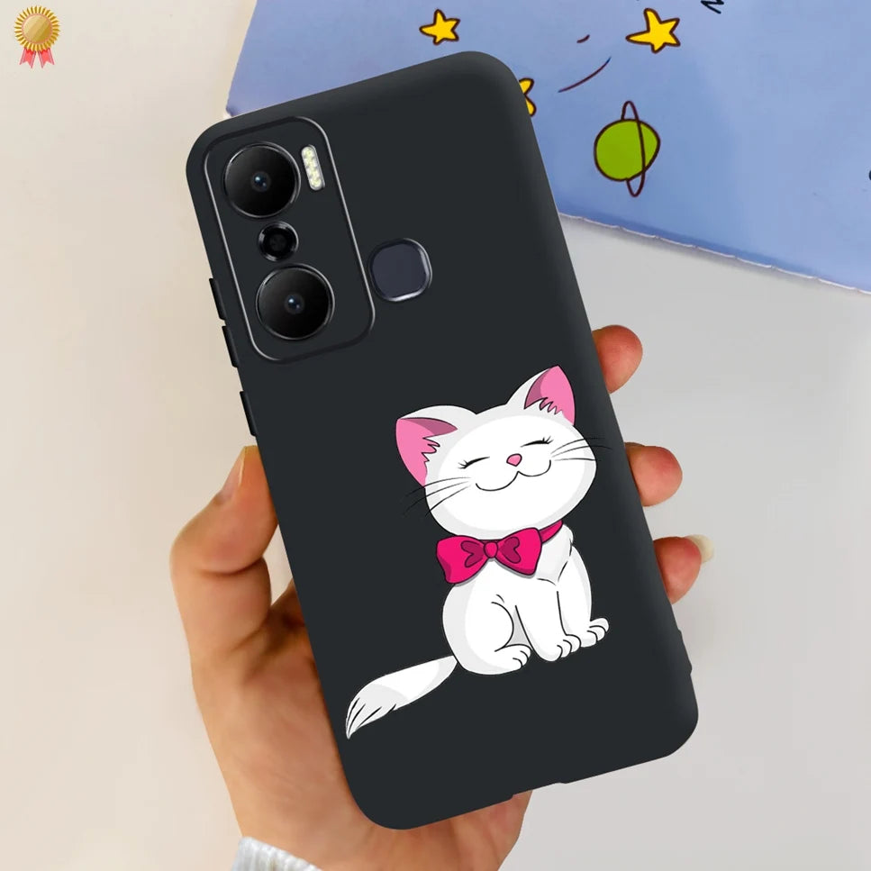 For Infinix Hot 20 Play 20i 4G Case Cute Astronaut Clear TPU Silicone Bumper Cover For Infinix Hot 20 Play 20i Phone Case Funda