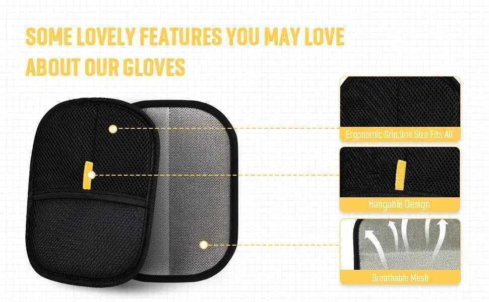 Pet Hair Removal Tool Reusable Static Removal Gloves, Double-Sided Grooming Gloves for Pets, Removes Pet Fur Hair for Carpets