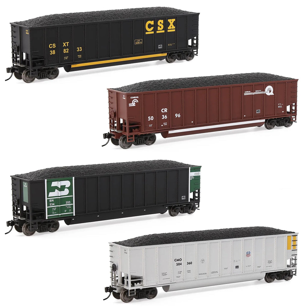 Evemodel Train Wagon HO Scale Coal Car 1:87 Coalporter Hopper Car with Coal Load C8771