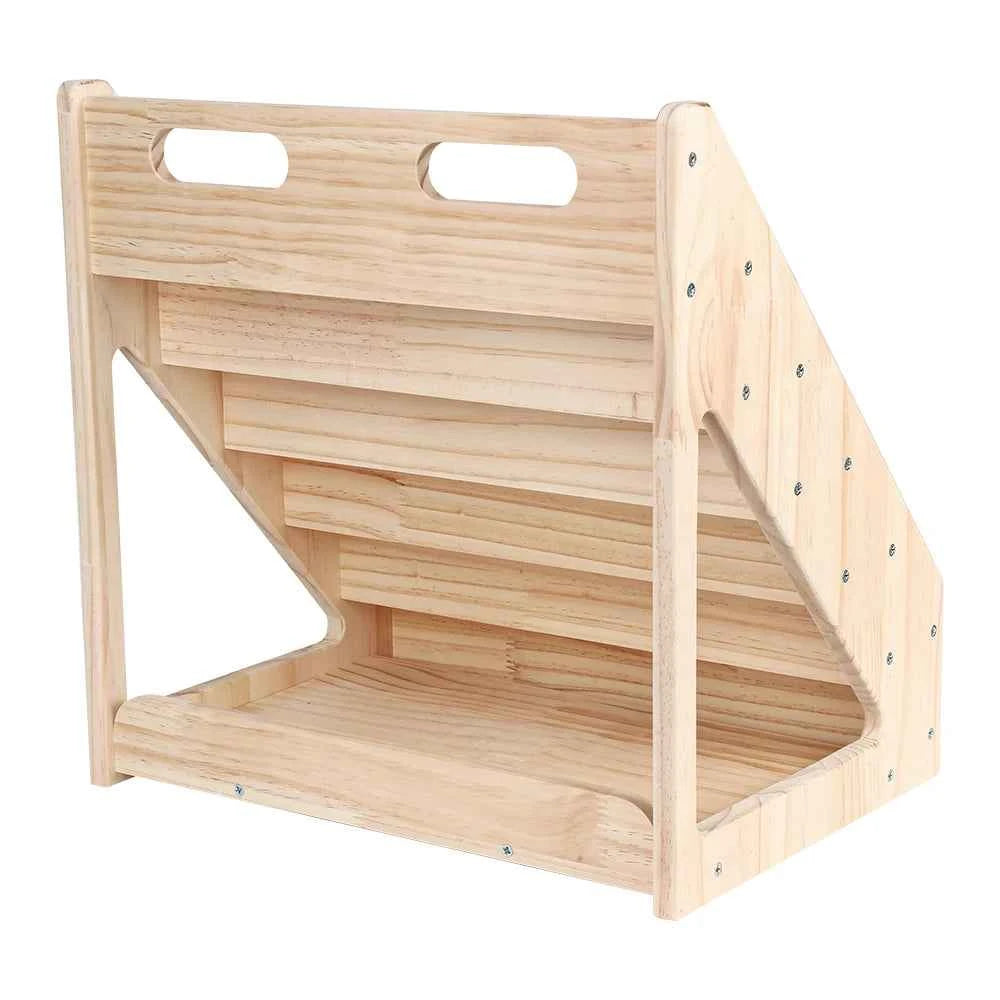 Bookshelf for Toddlers 1-5 Years, Forward-Facing Bookshelf with Handle & Anti-Tip Device, Bookshelf for Kindergarten/Schoolroom