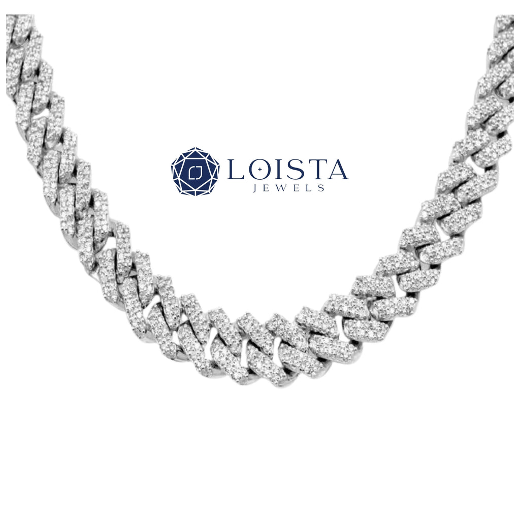 IGI Certified Lab Grown Diamond Hip Hop Cuban Link Chain Necklace In Gold Iced Out Chain for Men