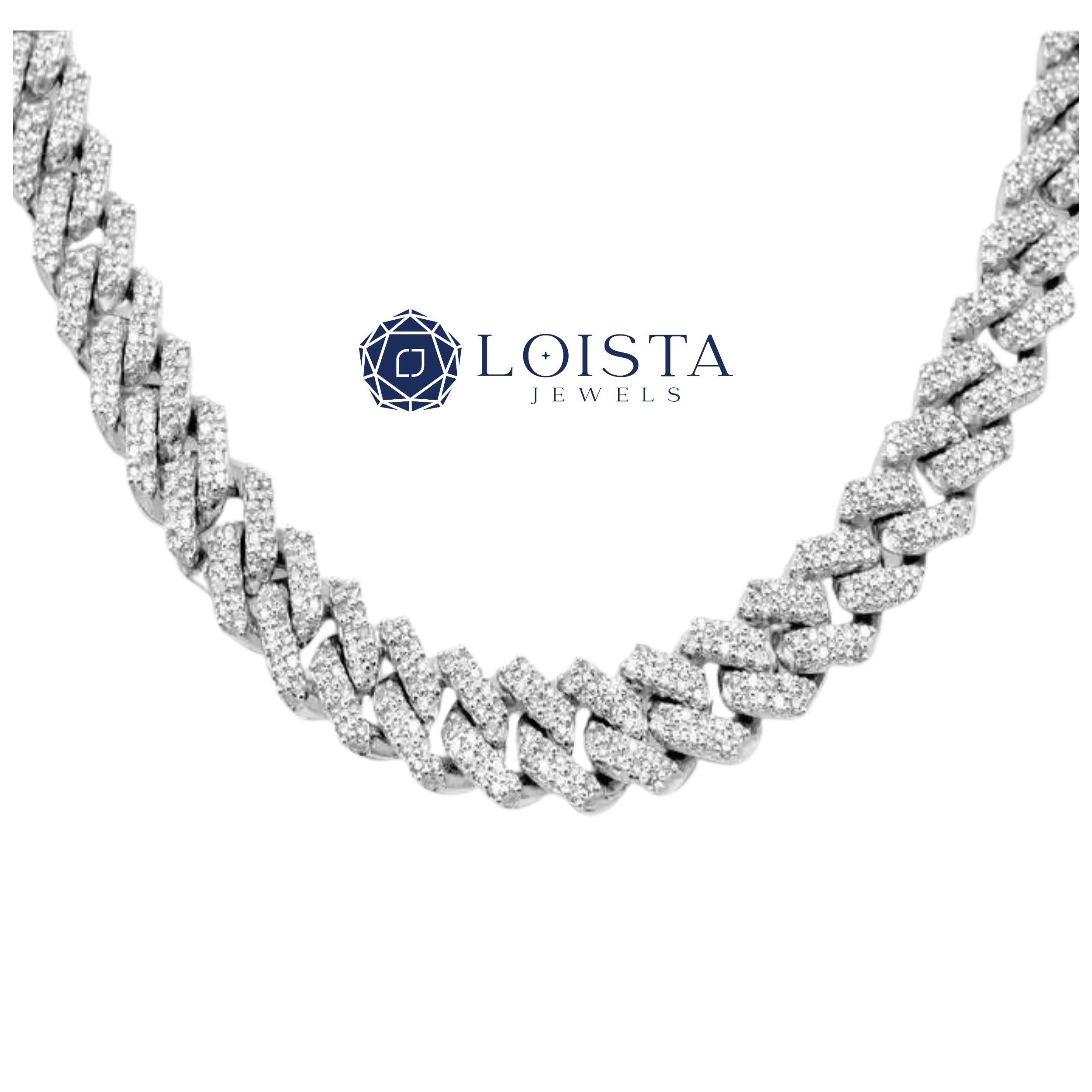 IGI Certified Lab Grown Diamond Hip Hop Cuban Link Chain Necklace In Gold Iced Out Chain for Men