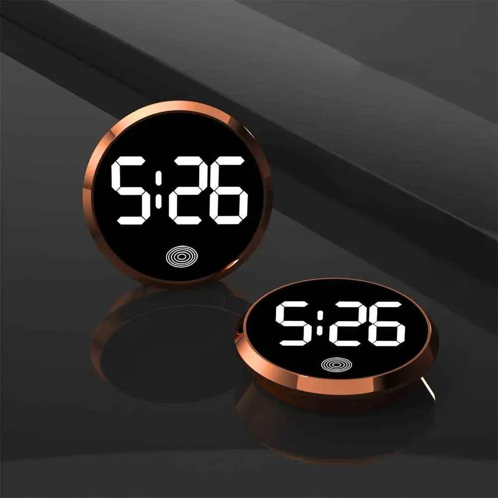 LED Car Clock Luminous Automobiles Internal Stick-On Mini Digital Clocks Auto Ornament Car Accessories
