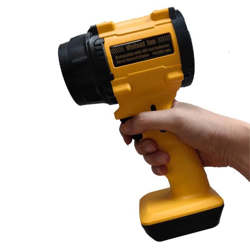 High-Power Violent Fan Air Blower Turbo Jet Fan Thrust Leaf Duster Handheld Power Tools For DeWALT 20V 18V Battery（No Battery）
