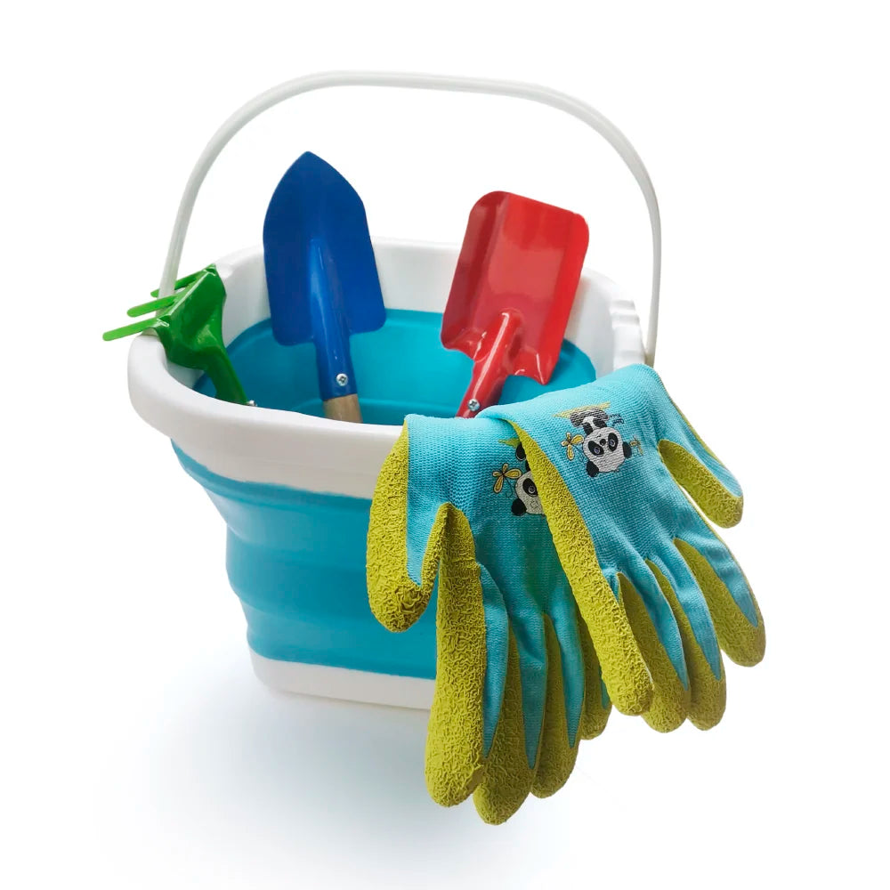 Kids/Toddler /Junior Garden Safety Rubber Coated Gloves, DIY, Age from Year 3 to Year 12, Palm Natural Latex Coated