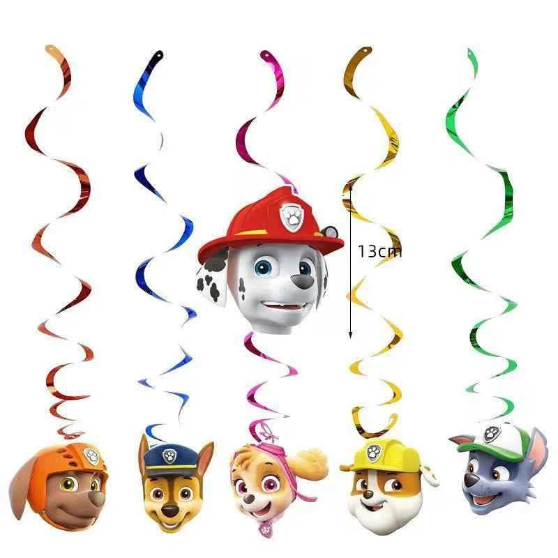 Skye Paw Patrol  Birthday Party Decoration Kids Shower Boys Girls Tableware Supplies Tablecloth Balloon Cake Topper Straw