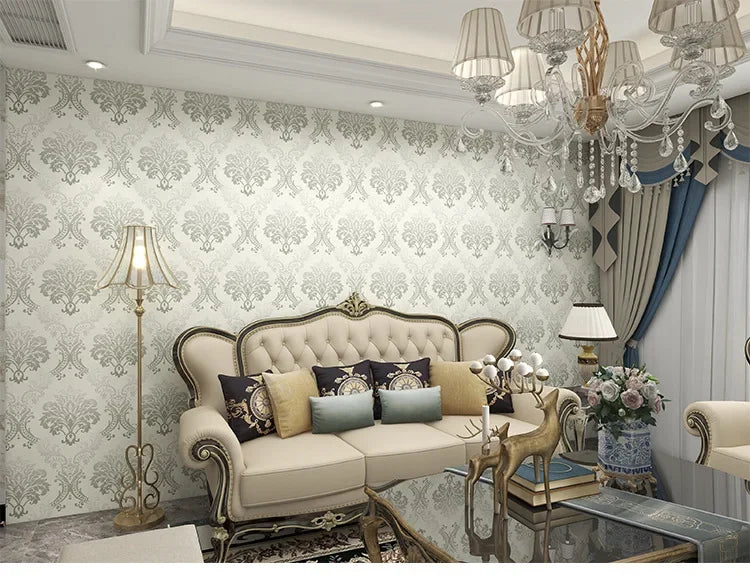 Home Decor Retro Floral Wallpaper Renovation of Bedroom and Living Room Decorative Walls
