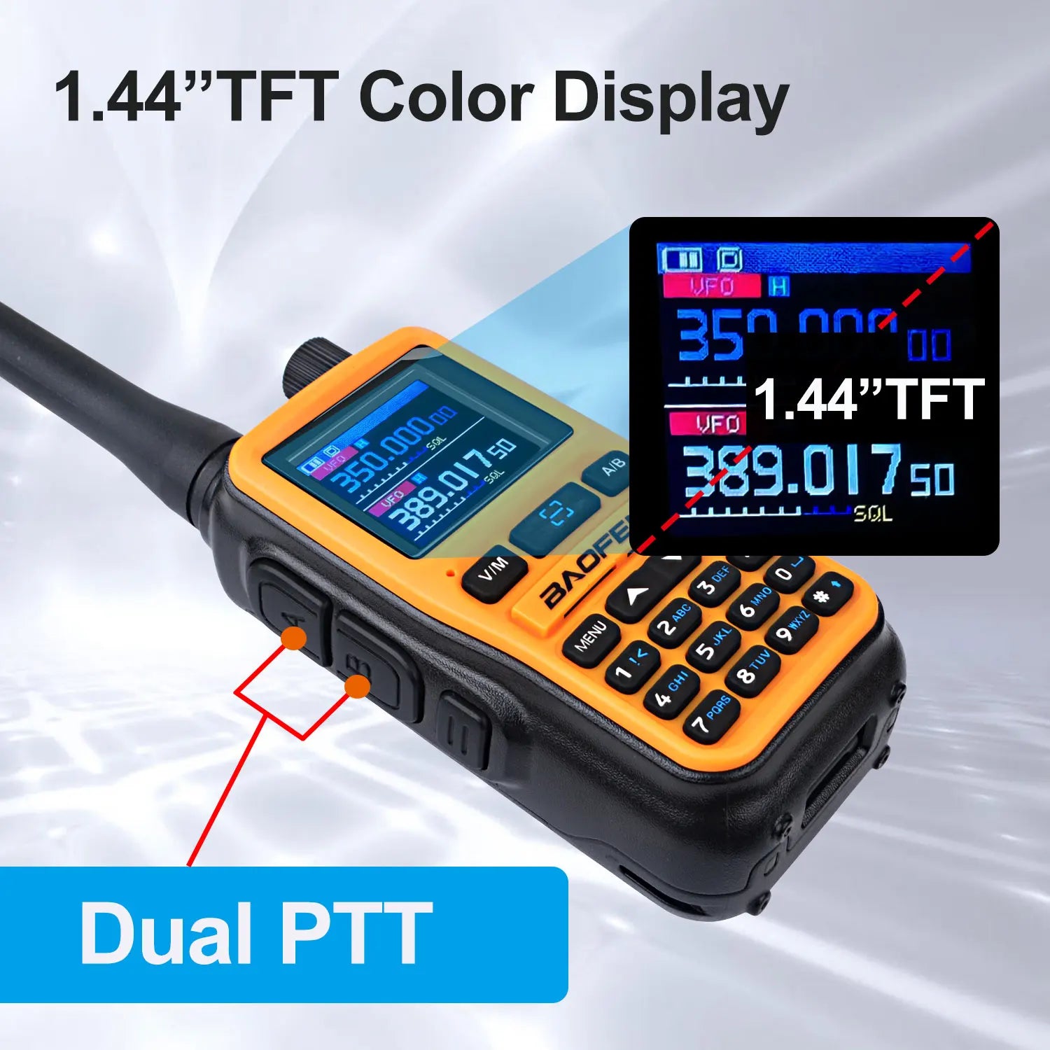 2PCS/Pack Baofeng UV-5R Mini Dual Band Dual PTT Walkie Talkie 5RMINI Air Band Rx 5W Compact  VOX FM Amateur Radio Type-C Charge