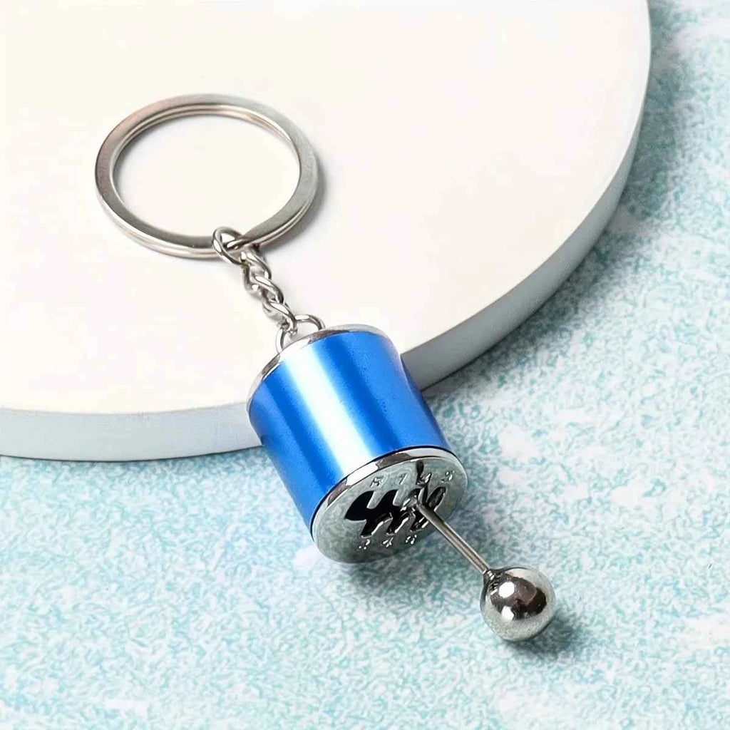 1 piece men's creative car modification shift keychain stress toys desk toy  anti anxiety stress reliever toys