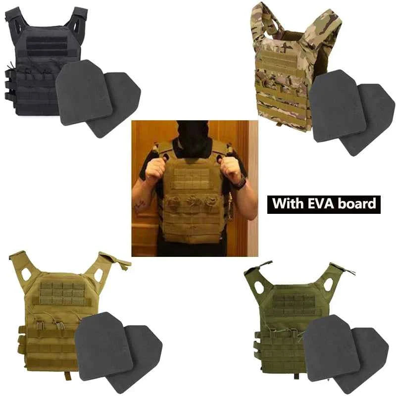 JPC Molle Plate Carrierr Lightweight Tactical Vest With EVA Foam Board CS Game Jungle Security Equipment Wearing Hunting Vest