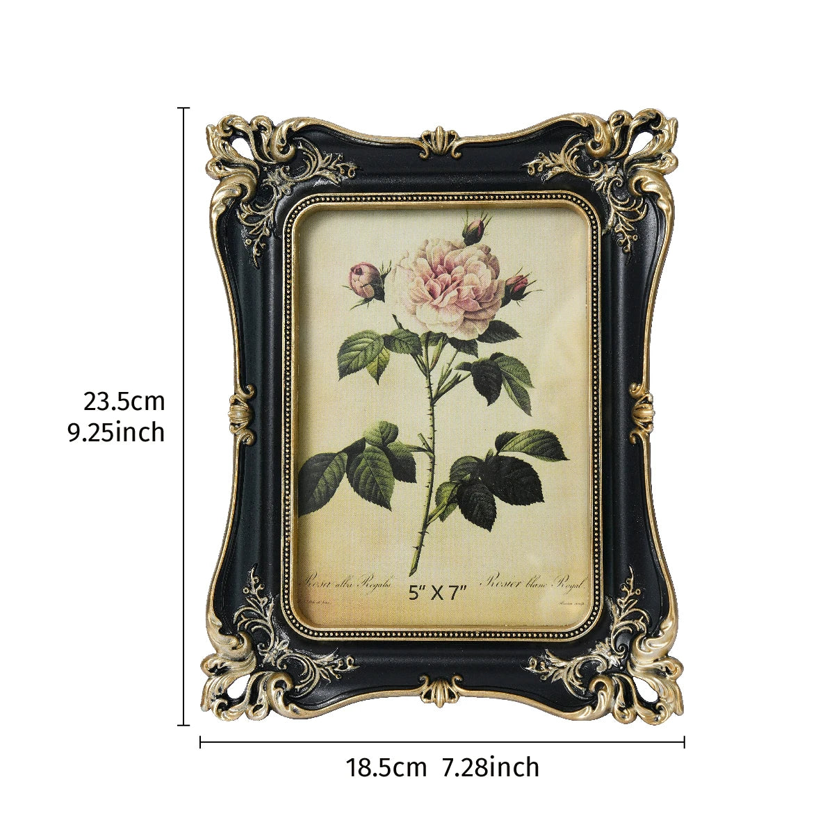 1PC, European Retro Black Patterned Resin Material Home Living Room Decor, Suitable for Bedroom Decor Home Photo Decoration