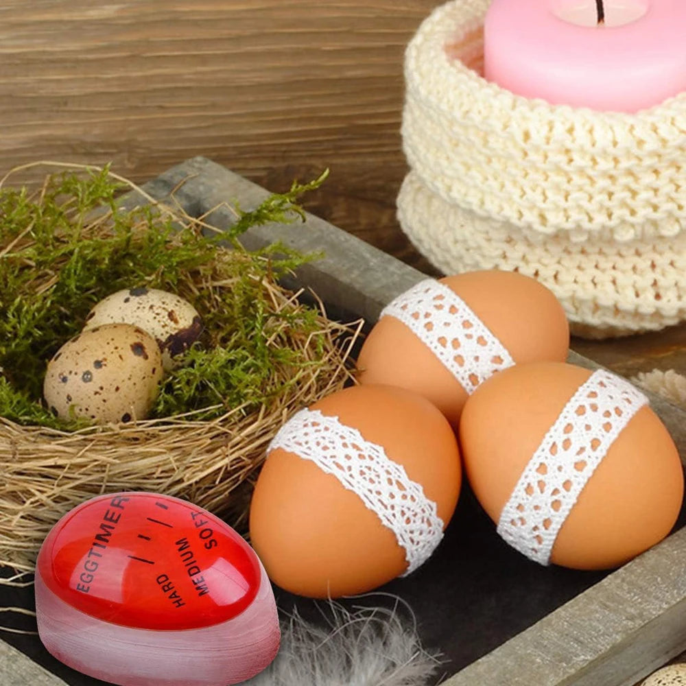 Egg Timer Color Changing Indicator Soft Medium and Hard Boiled Eggs Heat Sensitive Safe Durable Kitchen Aid Gift Home Use