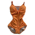 Body Hourglass Shaper Swimsuit Triangle Tummy Control Compression Shapewear Swimwear with Hook-eyes Butt Lifter Underwear
