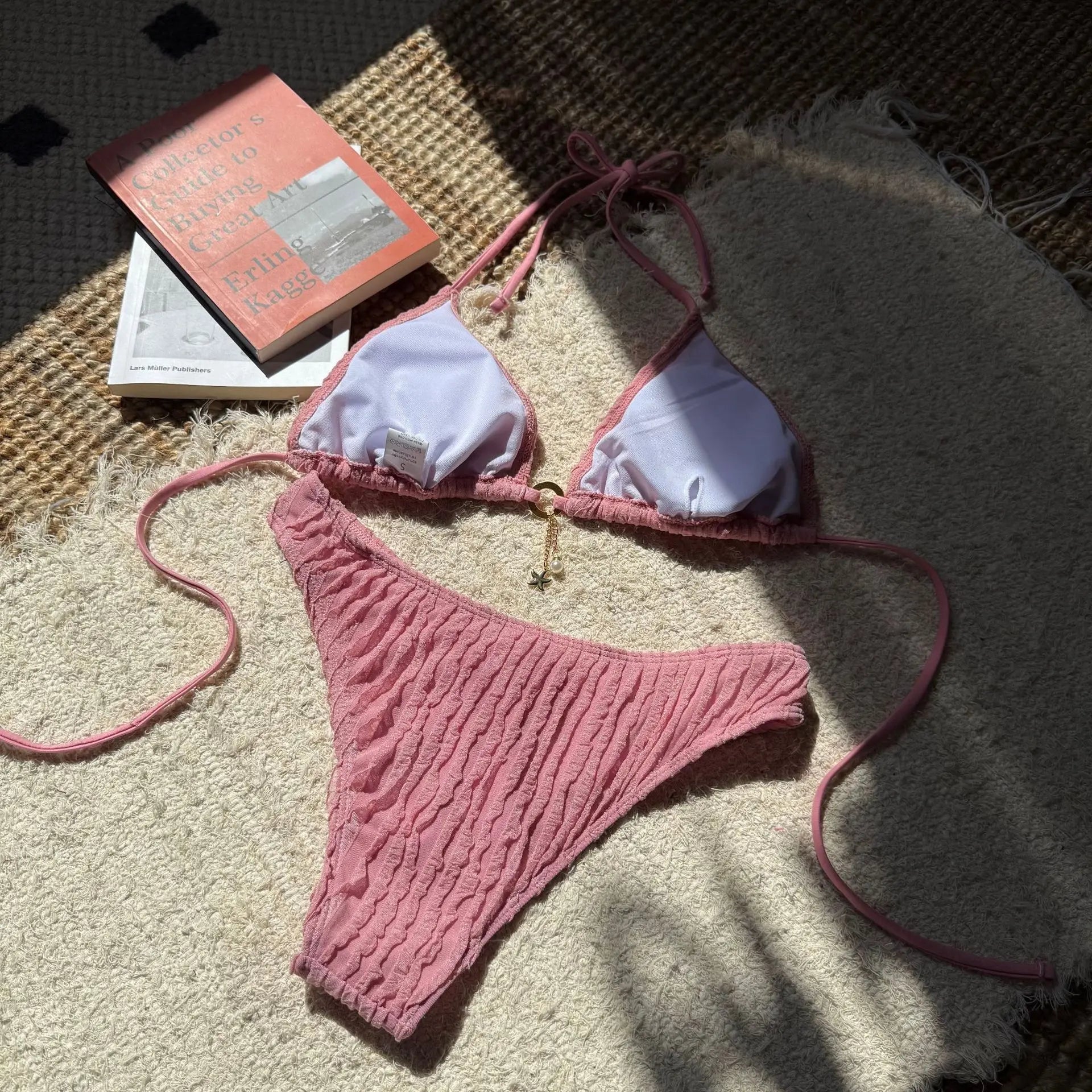 Sexy Wrinkled Halter Brazilian Bikini Women Swimwear Female Swimsuit Two-pieces Bikini Set High Cut Bathing Suit Swim Beach Wear