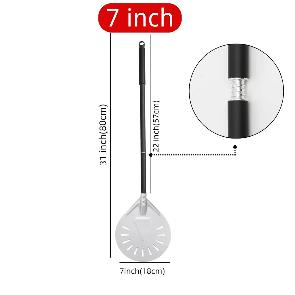 7 8 9 10 Inch Long Pizza Peel AdjustableTurning Shovel Spatula Baking Tool  Kitchen Utensils Nonstick Big Pizza Turner for Oven