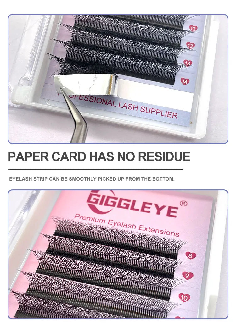 6D W Shape Eyelash Extensions - Pre Made Self Fan Lashes for Easy Application | Blooming Lashes Professional Kit