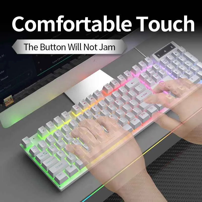 Wired Full-Size Gaming Keyboard With Numpad – 104 Keys