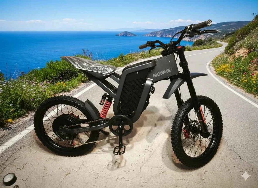 EKX X21 Max Electric Motorcycle EBIKE 3000W Brushless Gearless Motor, 60V 30Ah Battery, 85km/h, Adult Off-Road Ebike