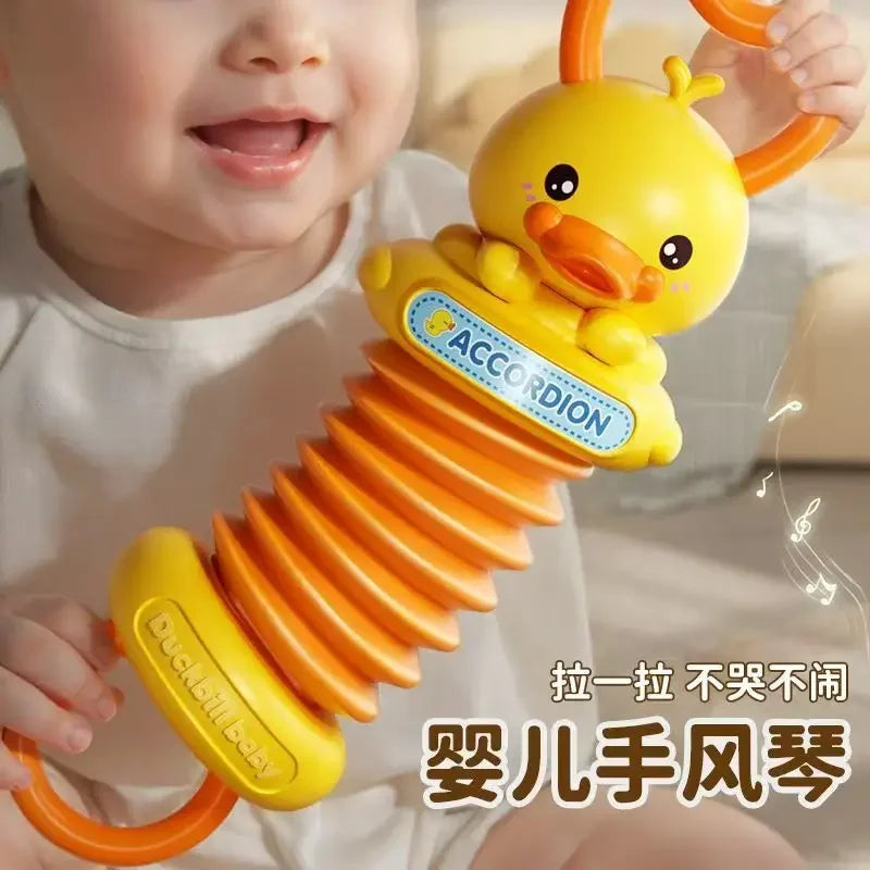Kids Accordion Toy, Mini Musical Instrument, Early Educational Brain Development, Portable Lightweight for Travel, Birthday Gift