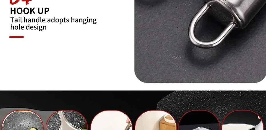 6 Pieces Kictche Cooking Utensil Set Stainless Steel Cookware Set with Organizer Holder Stand Kitchen Cooking Tools